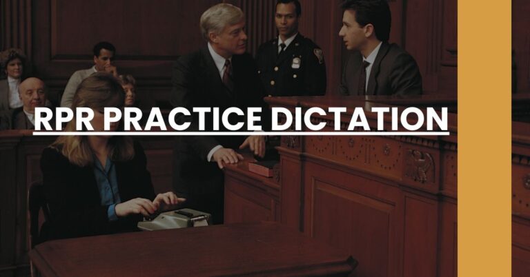 RPR Practice Dictation Feature Image