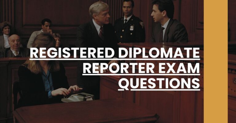 Registered Diplomate Reporter Exam Questions Feature Image