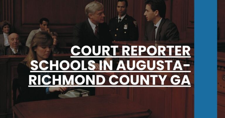 Court Reporter Schools in Augusta-Richmond County GA Feature Image