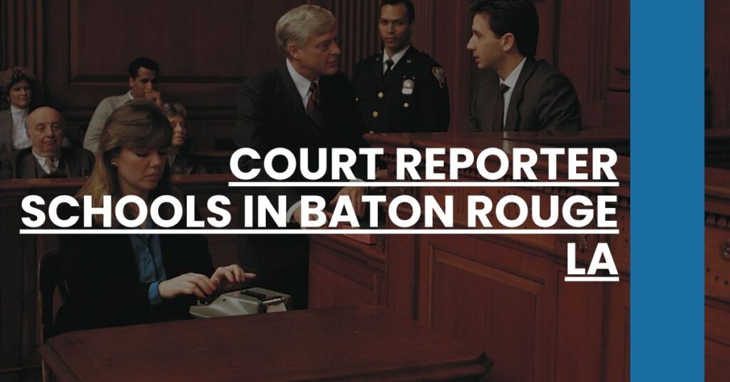 Court Reporter Schools in Baton Rouge LA Feature Image