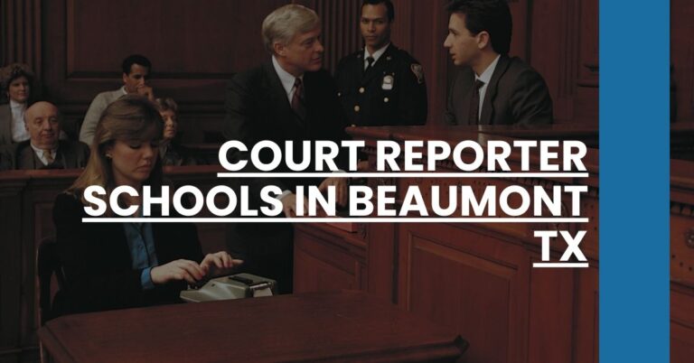 Court Reporter Schools in Beaumont TX Feature Image