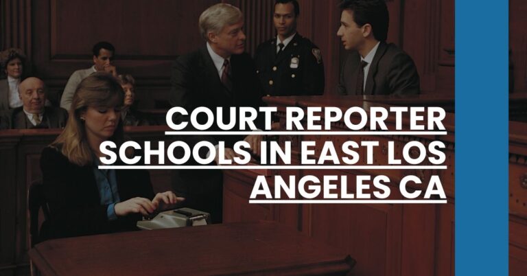 Court Reporter Schools in East Los Angeles CA Feature Image