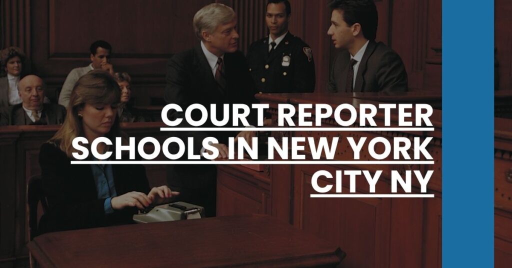 Court Reporter Schools in New York City NY Feature Image