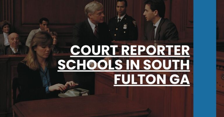 Court Reporter Schools in South Fulton GA Feature Image