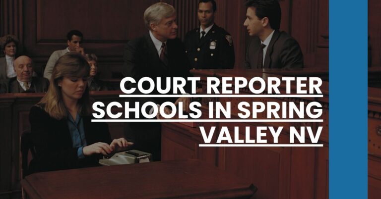 Court Reporter Schools in Spring Valley NV Feature Image