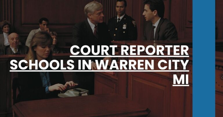 Court Reporter Schools in Warren city MI Feature Image